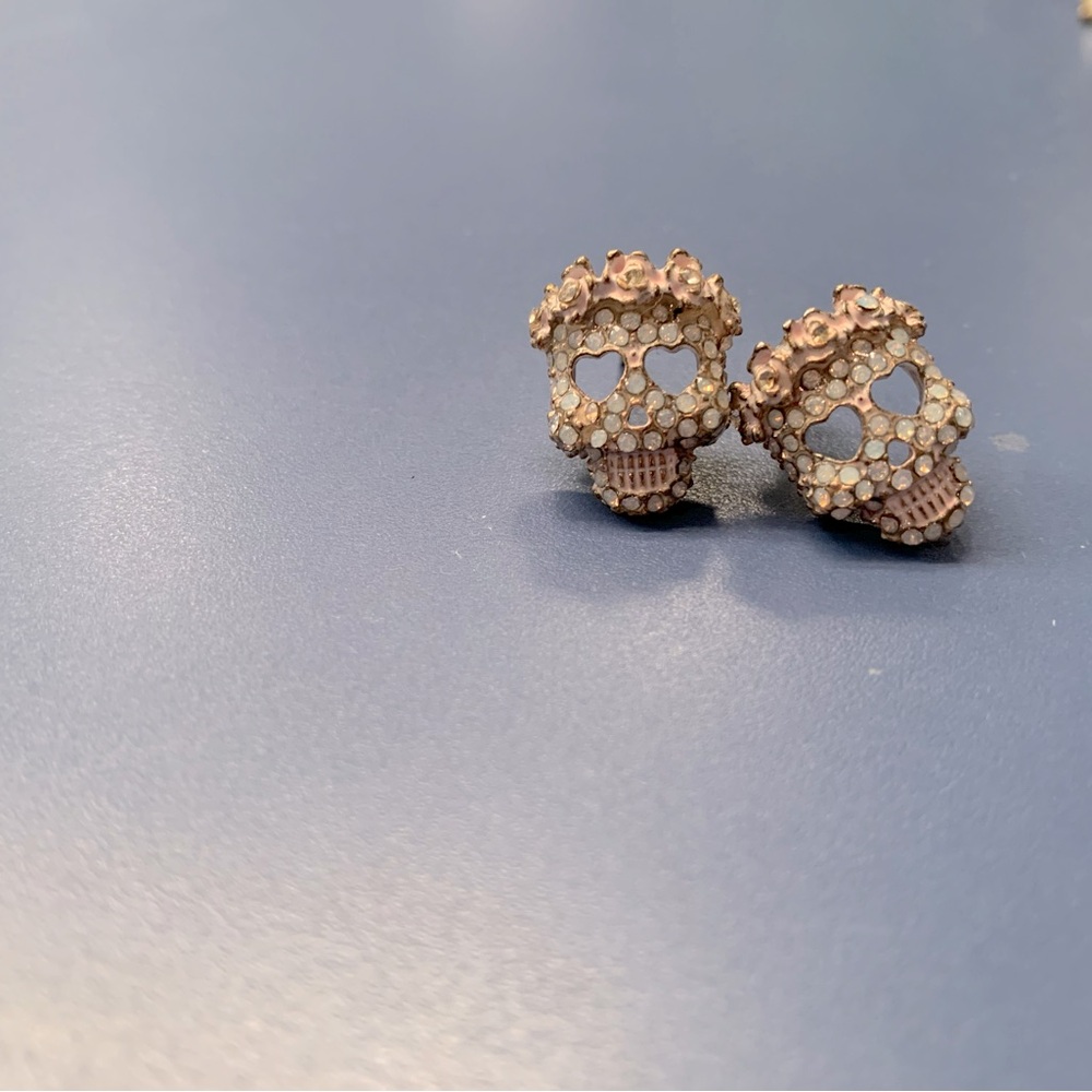 Betsy Johnson pierced earrings…. Delicate looking on ears… Halloween inspired